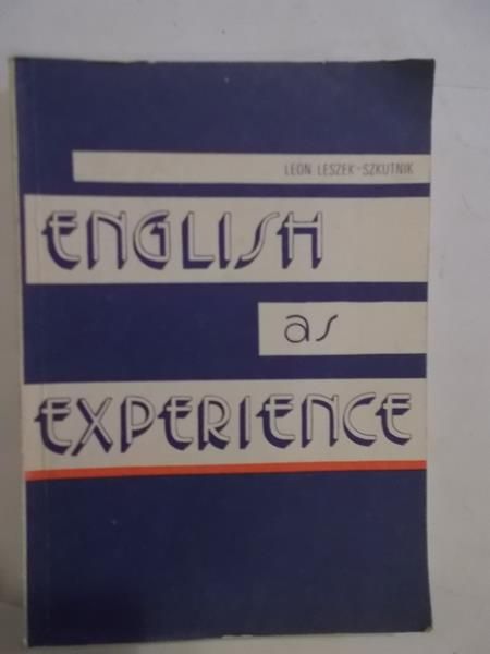 English as Experience