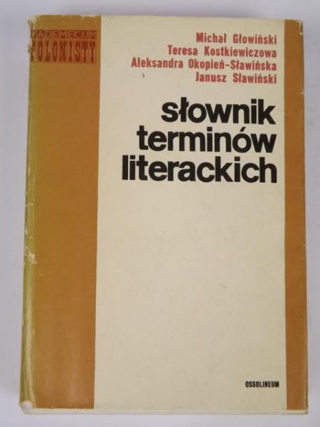 Głowiński Michał - Słownik terminów literackich