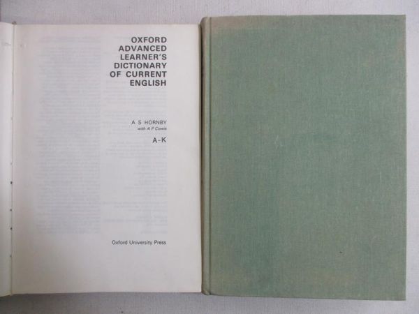 Oxford Advanced Learner's Dictionary of Current English, Tom I-II