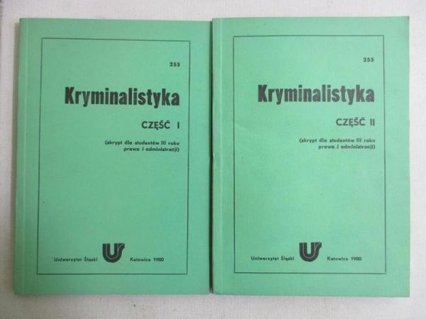Kryminalistyka część I-II