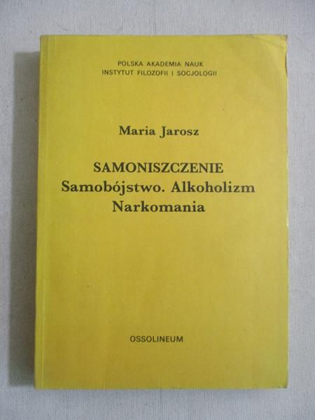Samozniszczenie. Samobójstwo. Alkoholizm. Narkomania