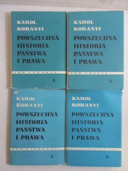 Powszechna historia państwa i prawa, tom I-IV