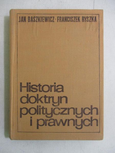 Historia doktryn politycznych i prawnych