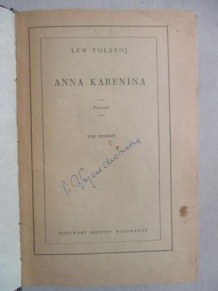 Lew Tołstoj - Anna Karenina, t. 1