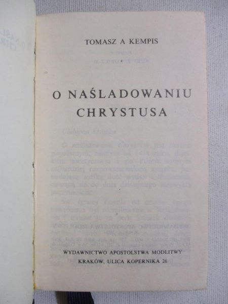 O naśladowaniu Chrystusa