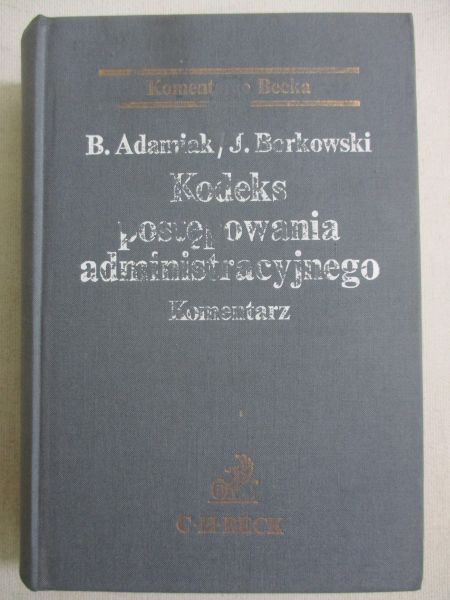 Adamiak B. - Kodeks postępowania administracyjnego