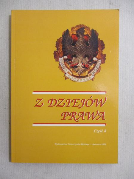Z dziejów prawa, część 8