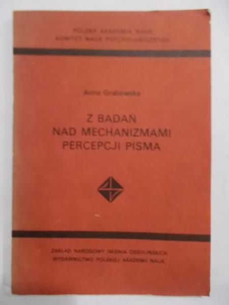 Z badań nad mechanizmami percepcji pisma