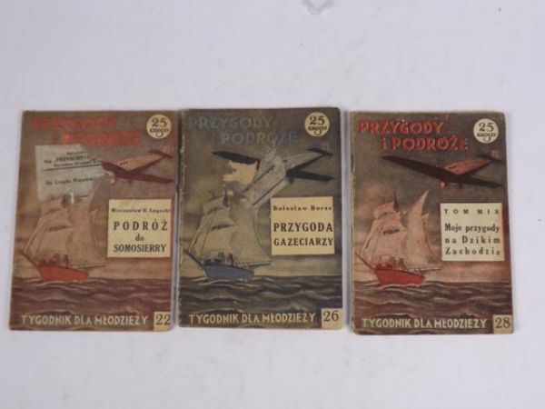 Przygody i podróże, nr 22, 26 i 28, 1934 r.