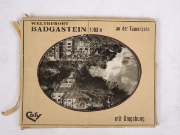 Pocztówki: Weltkurort Badgastein  1083 m an der Tauernbahn mit Umgebung, 10 sztuk