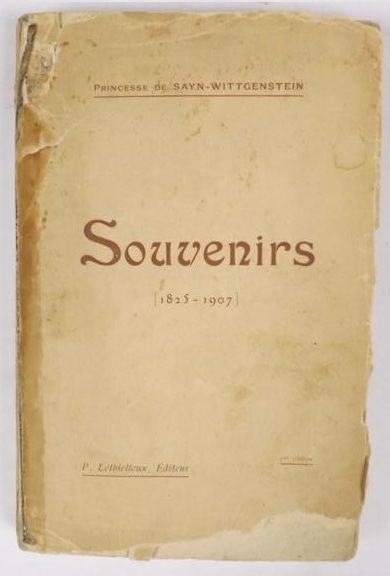Souvenirs (1825-1907), 1907 r.