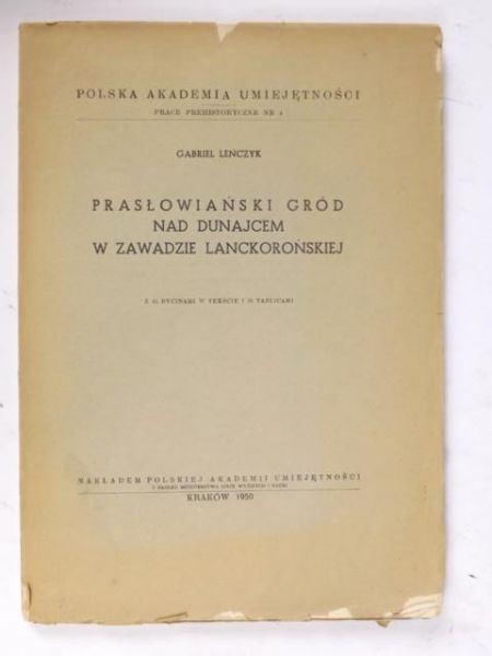 Prasłowiański gród nad Dunajcem w Zawadzie Lanckorońskiej, 1950 r.