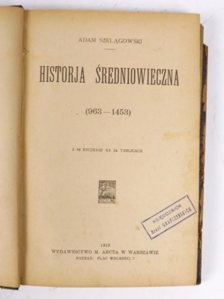 Historja średniowieczna (963-1453), 1919 r.