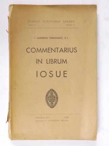 Commentarius in librum Iosue, 1938 r.