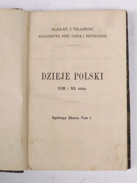 Dzieje Polski XVIII i XIX wieku, t. I, 1866 r.