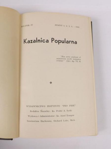 Kazalnica Popularna Rocznik IV / 1943