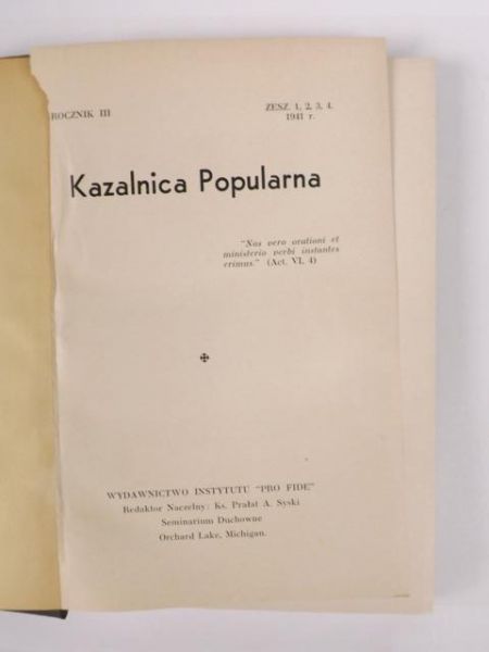 Kazalnica Popularna Rocznik III / 1941