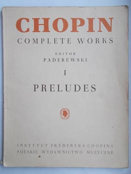 Fryderyk Chopin -Complete Works, Tom I