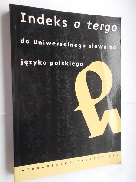 (opr.) - Indeks a tergo do uniwersalnego słownika języka polskiego