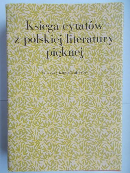 Księga cytatów z polskiej literatury pięknej