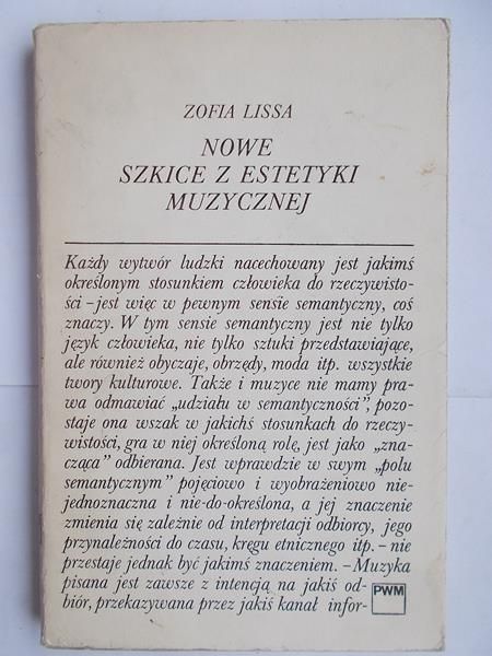 Nowe szkice z estetyki muzycznej