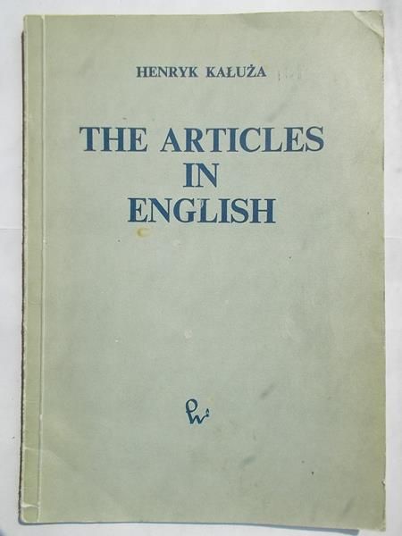 The Articles in English