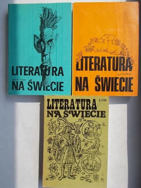 Literatura na świecie. Miesięcznik nr. 2, nr. 4, nr. 5