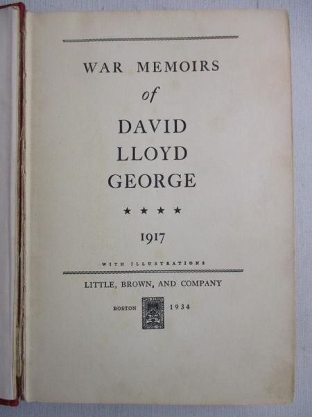 War Memoirs of   George, 1934 r.