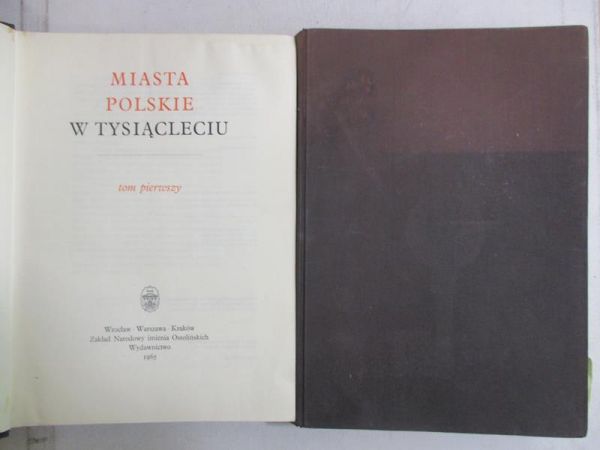 Miasta polskie w tysiącleciu, Tom I-II