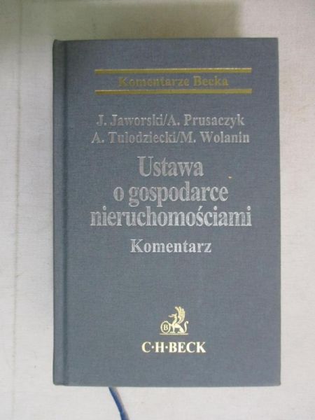 Ustawa o gospodarce nieruchomościami. Komentarz