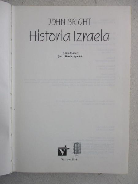 Bright John - Historia Izraela