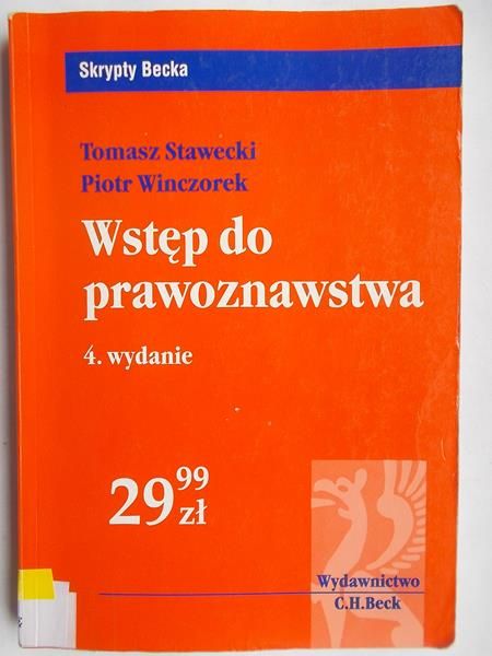 Wstęp do prawoznawstwa 4 wydanie