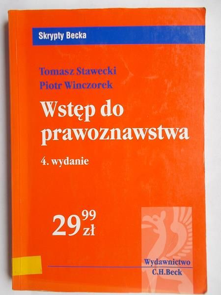 Wstęp do prawoznawstwa 4 wydanie