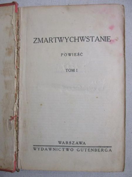 Zmartwychwstanie, 1931 r.