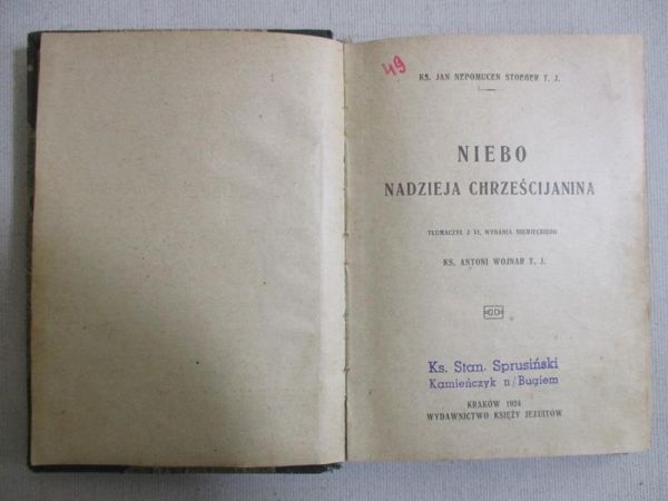 Niebo. Nadzieja Chrześcijanina, 1924 r.