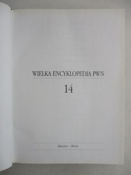Wielka Encyklopedia PWN, Tom XIV