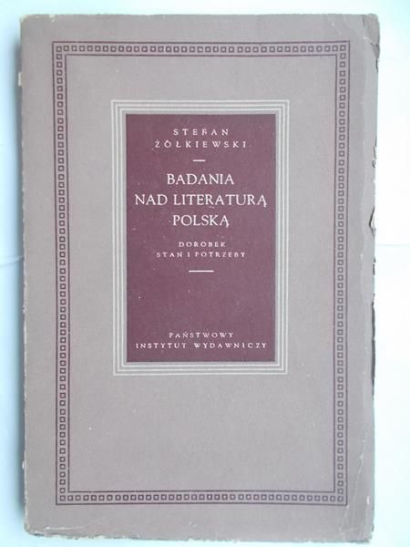 Badania nad literaturą polską