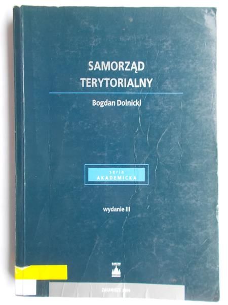 Dolnicki Bogdan - Samorząd terytorialny