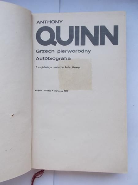 Grzech pierworodny: autobiografia