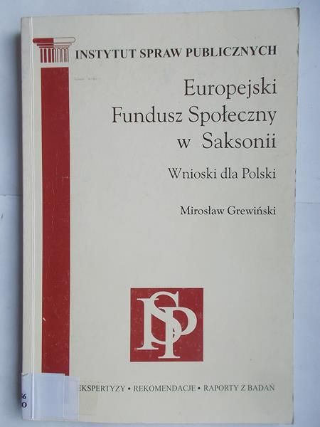 Grewiński Mirosław - Europejski Fundusz Społeczny w Saksonii