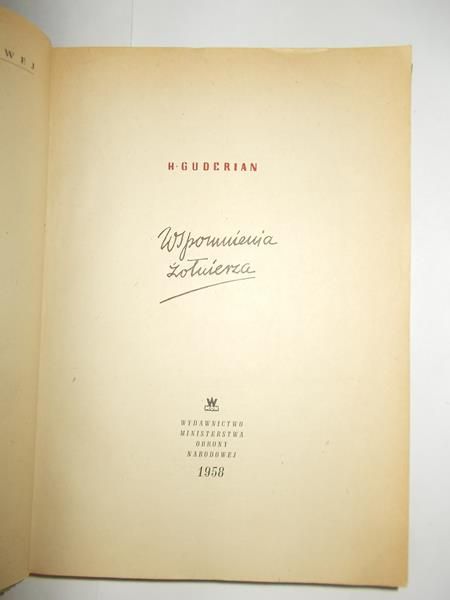 Wspomnienia żołnierza