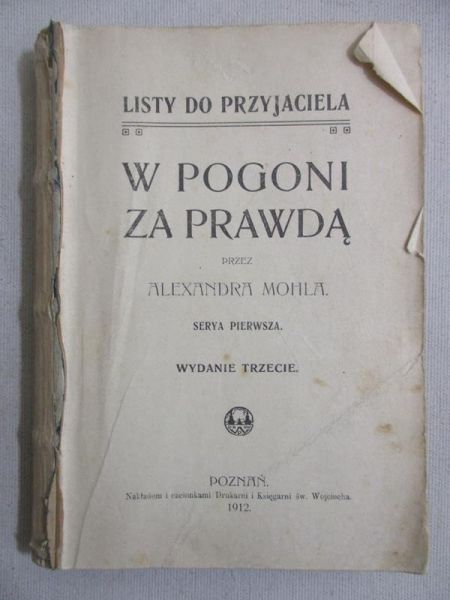 W pogoni za prawdą, 1912 r.