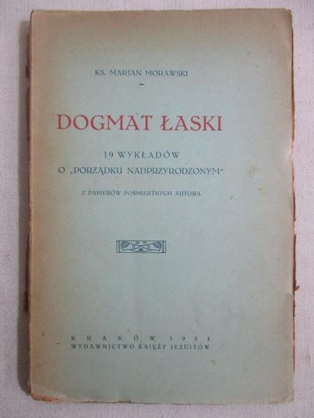Dogmat łaski, 1924 r.