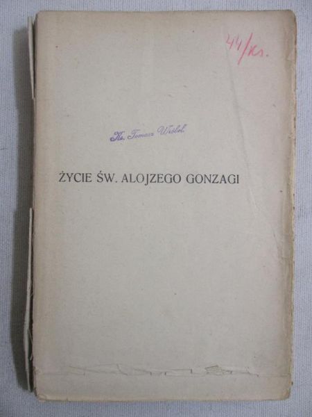 Życie św. Alojzego Gonzagi, 1923 r.