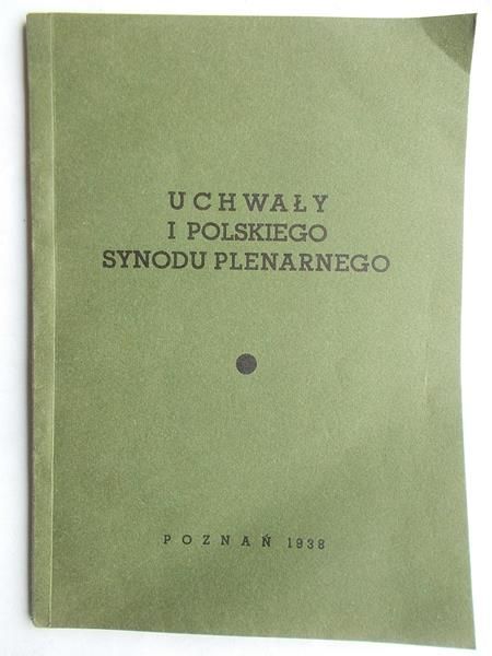 Uchwały I Polskiego Synodu Plenarnego, 1938 r.