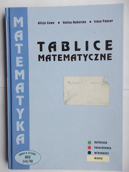 Tablice matematyczne