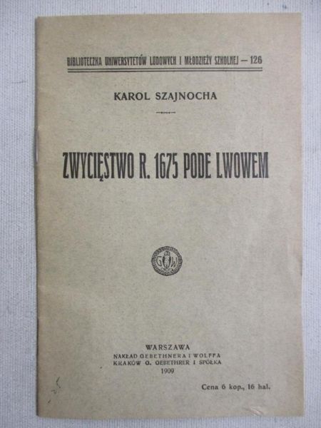 Zwycięstwo r. 1675 pode Lwowem, 1909r.