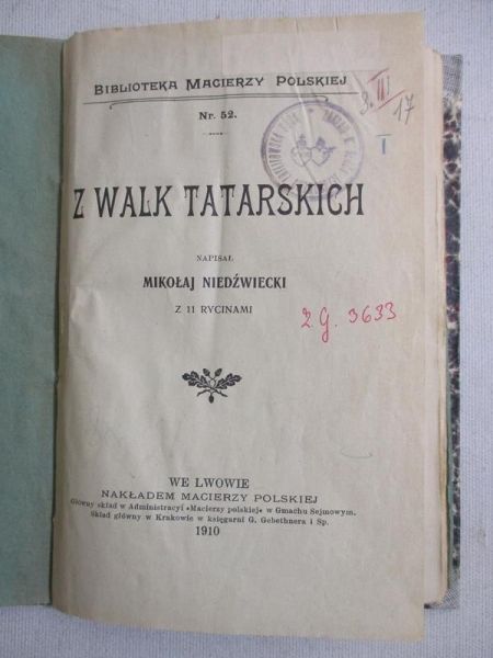 Niedźwiedzki Mikołaj - Z walk tatarskich, 1910r.