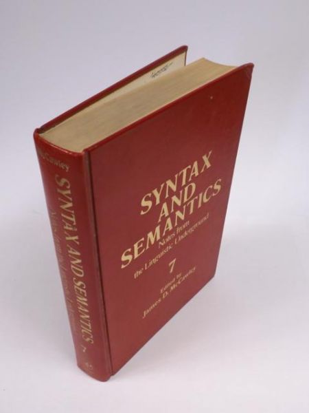 McCawley  James D. (ed.) - Syntax and Semantics, Vol.7