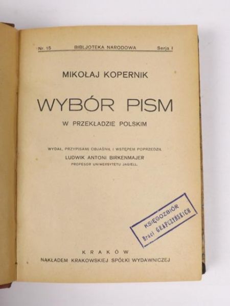Wybór pism, 1920 r.
